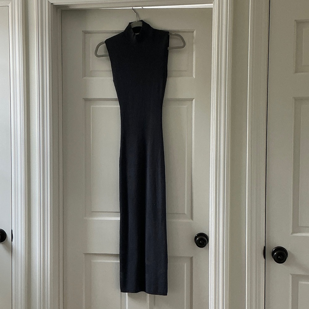 Aritzia Dark Grey Maxi Sweater Dress